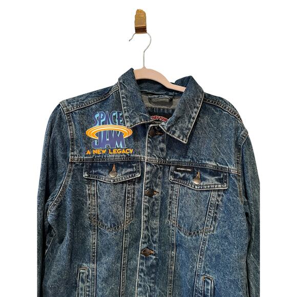 Space Jam x Members Only Looney Tunes Denim Jean Jacket M - Picture 4 of 8